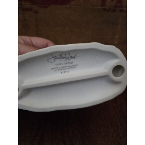 Vtg Precious Moments Porcelain Figurine-God’s Speed NO BOX - Picture 10 of 10